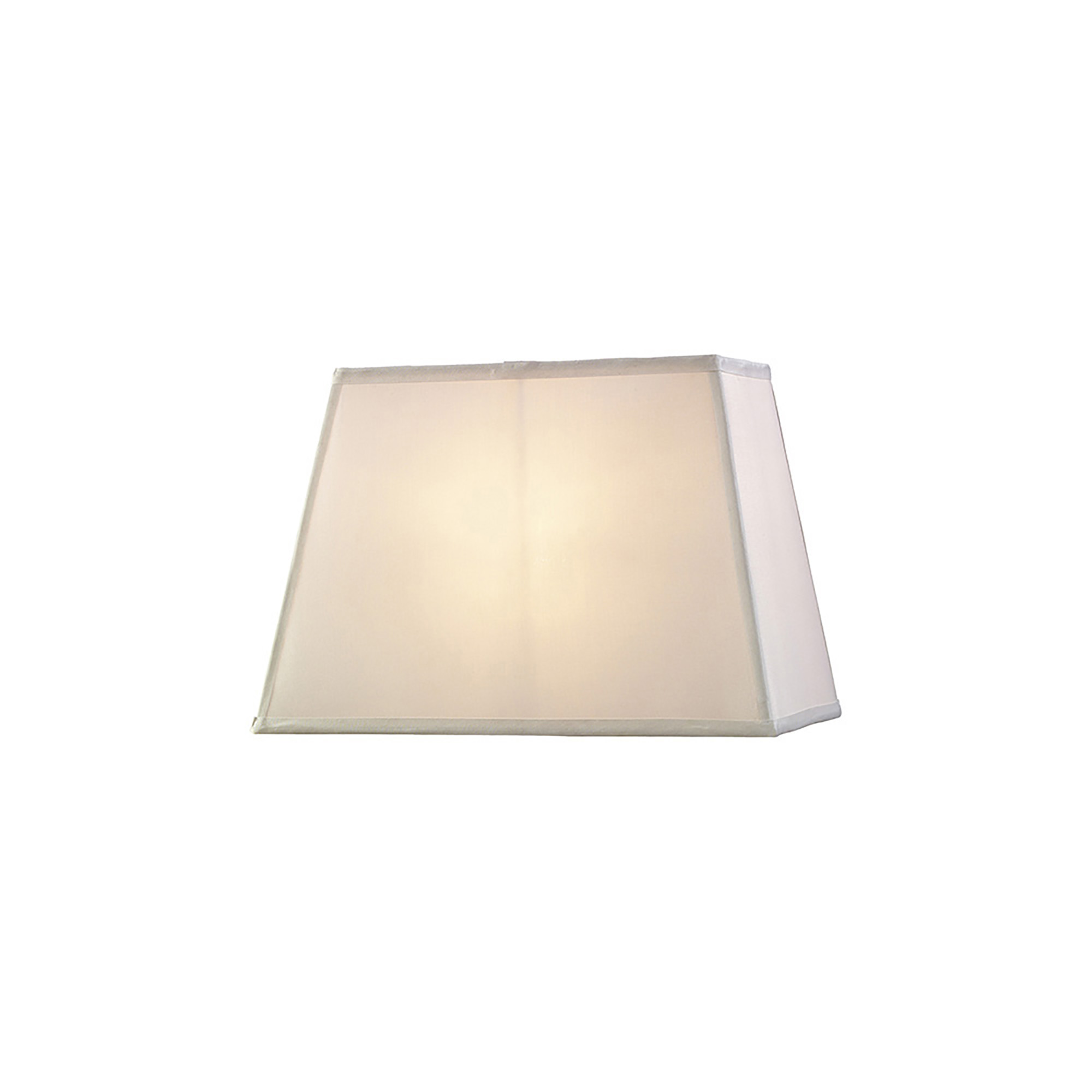 ILS20286  Maxine 36cm Rectangular Fabric Shade White